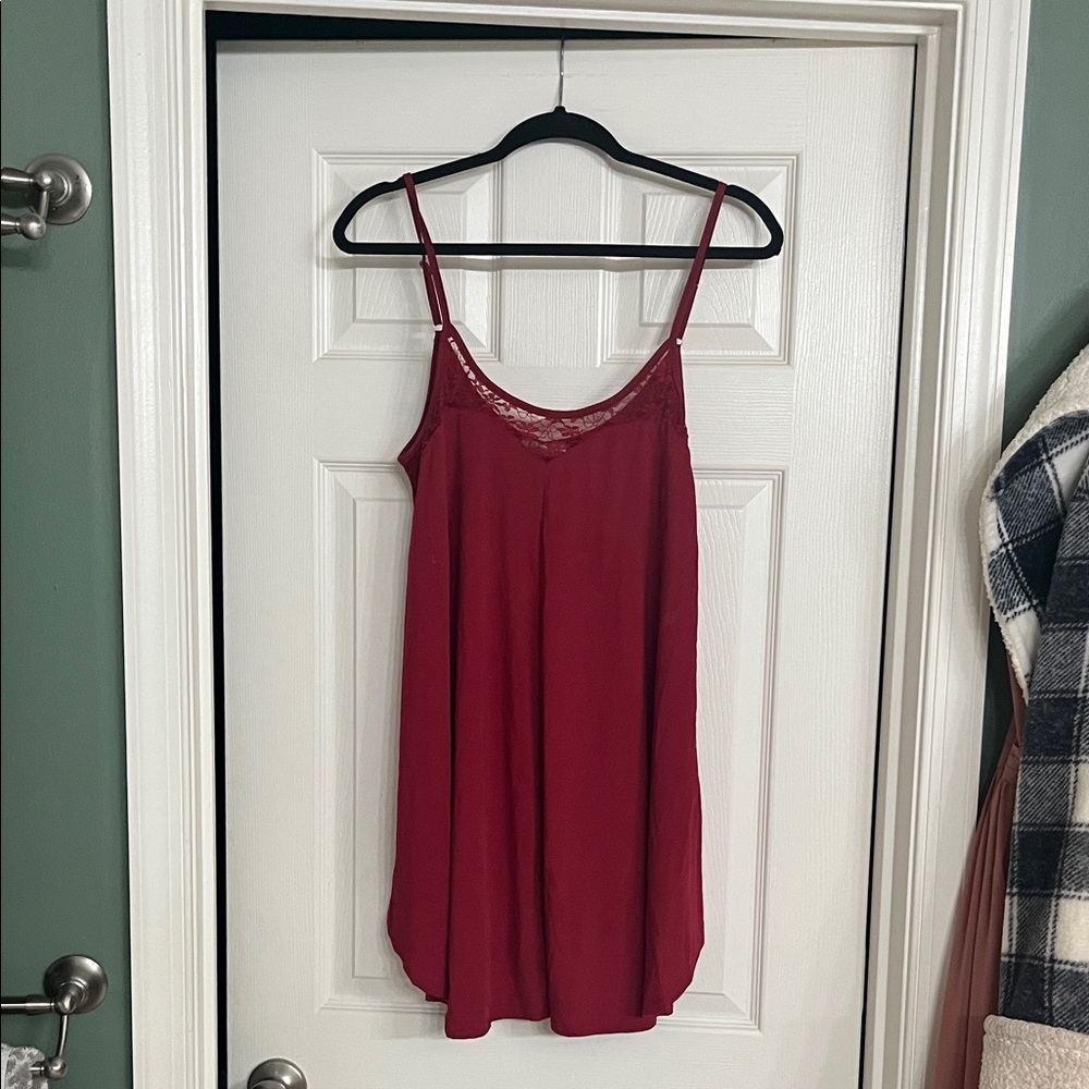 Elegant Red Chemise